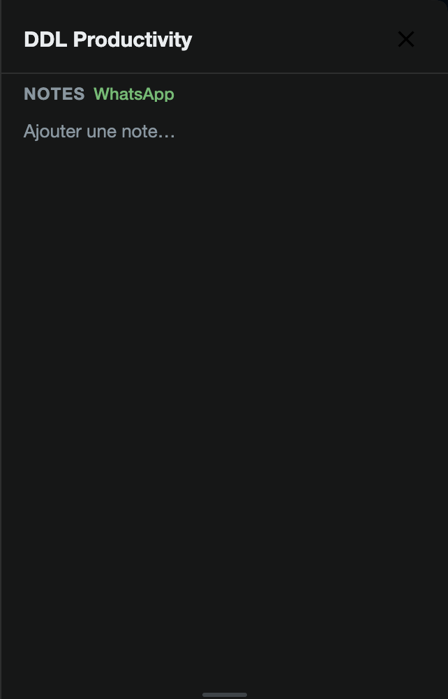 Notes par contact